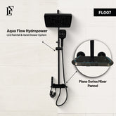 Aqua Flow – Hydropower LED Rainfall & Hand Shower System | Complete Luxury Shower Set