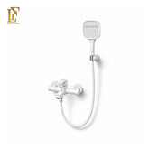 Bath Hand Shower Mixer Set | Matte White | SUS 304 Stainless Steel | Complete Bathroom Set