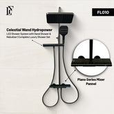 Celestial Wand – Hydropower LED Shower System | Rainfall, Hand Shower & Spa Wand | Complete Luxury Shower Set
