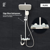 Edge Wave – Hydropower LED Rainfall & Hand Shower System | Complete Luxury Shower Set