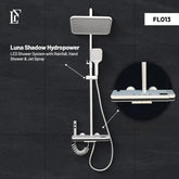 Luna Shadow – Hydropower LED Rainfall & Hand Shower System | Complete Luxury Shower Set