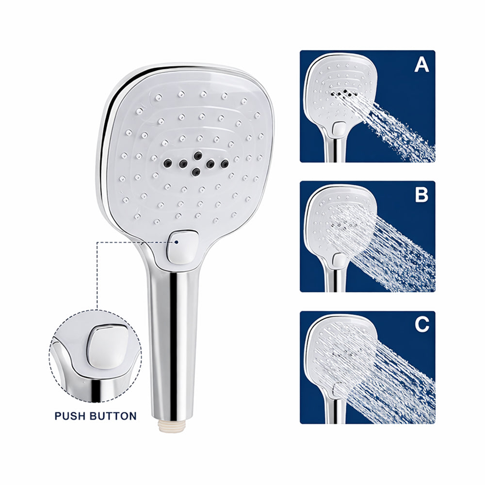 3 Function Push-Button | ABS Hand Shower Set