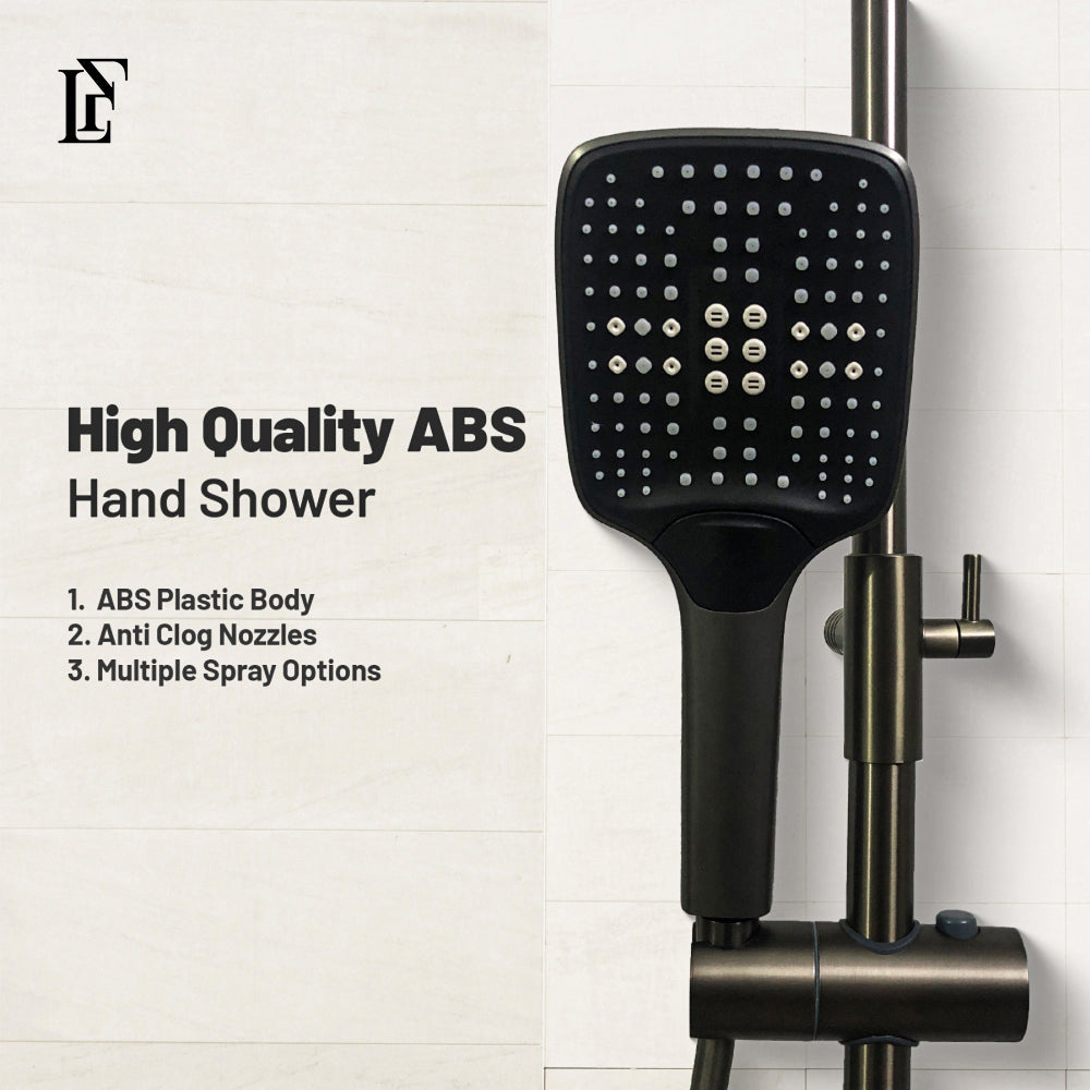 Aqua Flow – Hydropower LED Rainfall & Hand Shower System | Complete Luxury Shower Set