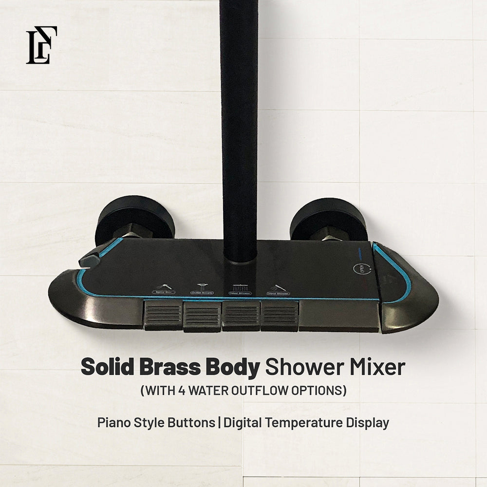 Aqua Flow – Hydropower LED Rainfall & Hand Shower System | Complete Luxury Shower Set