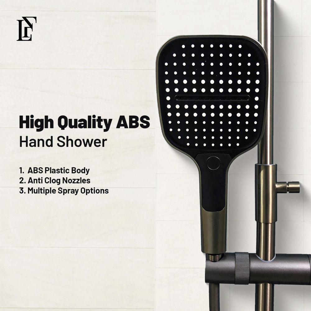 Celestial Wand – Hydropower LED Shower System | Rainfall, Hand Shower & Spa Wand | Complete Luxury Shower Set