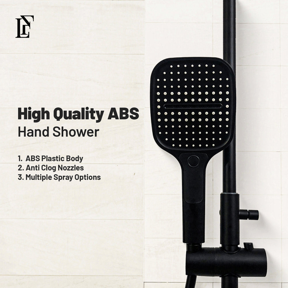 Celestial Wand – Hydropower LED Shower System | Rainfall, Hand Shower & Spa Wand | Complete Luxury Shower Set