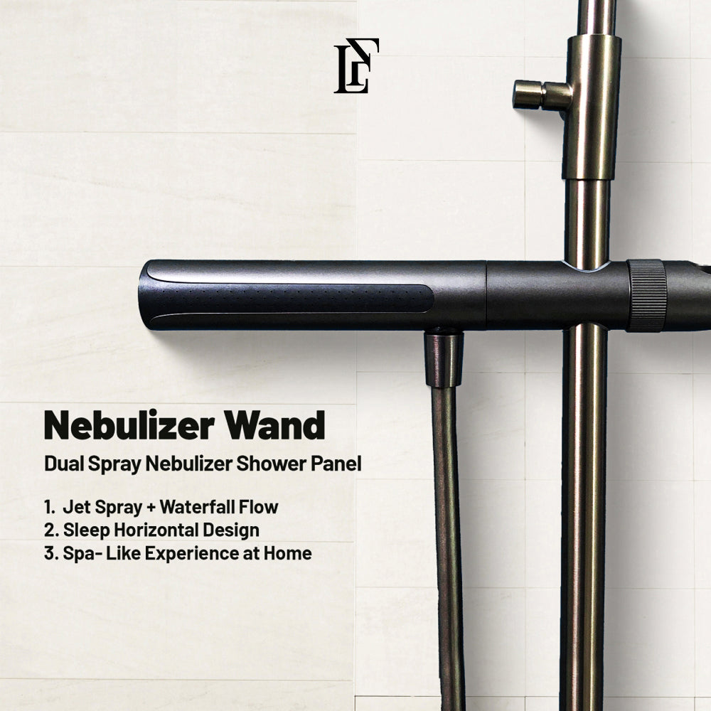 Celestial Wand – Hydropower LED Shower System | Rainfall, Hand Shower & Spa Wand | Complete Luxury Shower Set