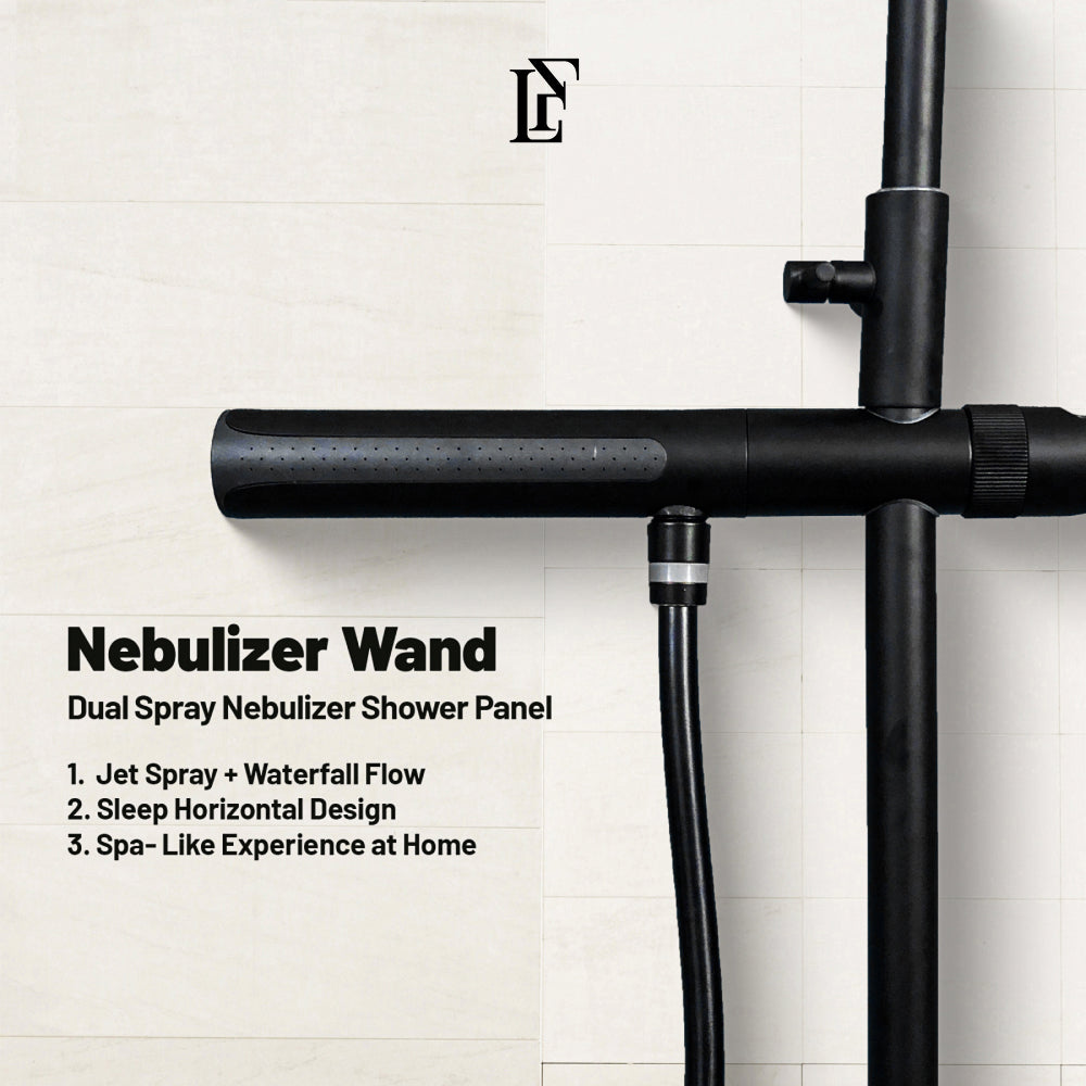 Celestial Wand – Hydropower LED Shower System | Rainfall, Hand Shower & Spa Wand | Complete Luxury Shower Set