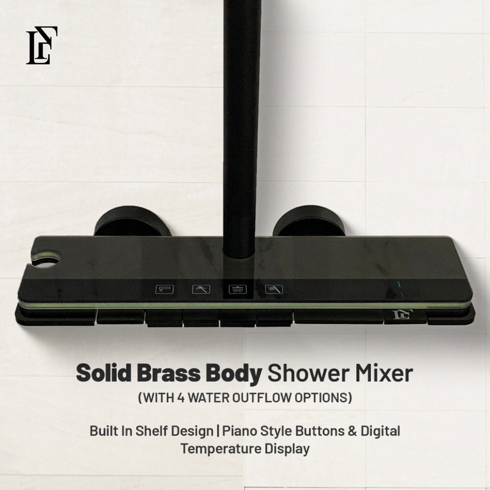 Celestial Wand – Hydropower LED Shower System | Rainfall, Hand Shower & Spa Wand | Complete Luxury Shower Set