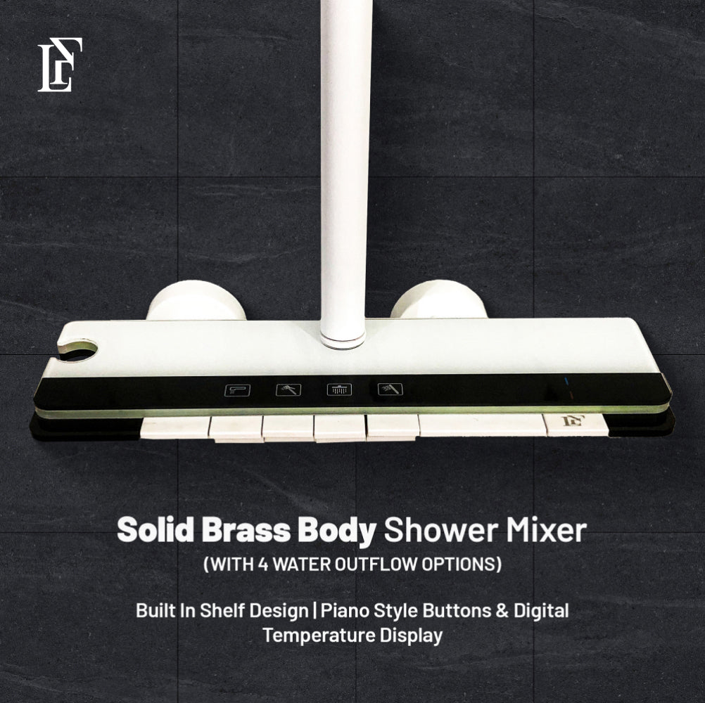 Celestial Wand – Hydropower LED Shower System | Rainfall, Hand Shower & Spa Wand | Complete Luxury Shower Set