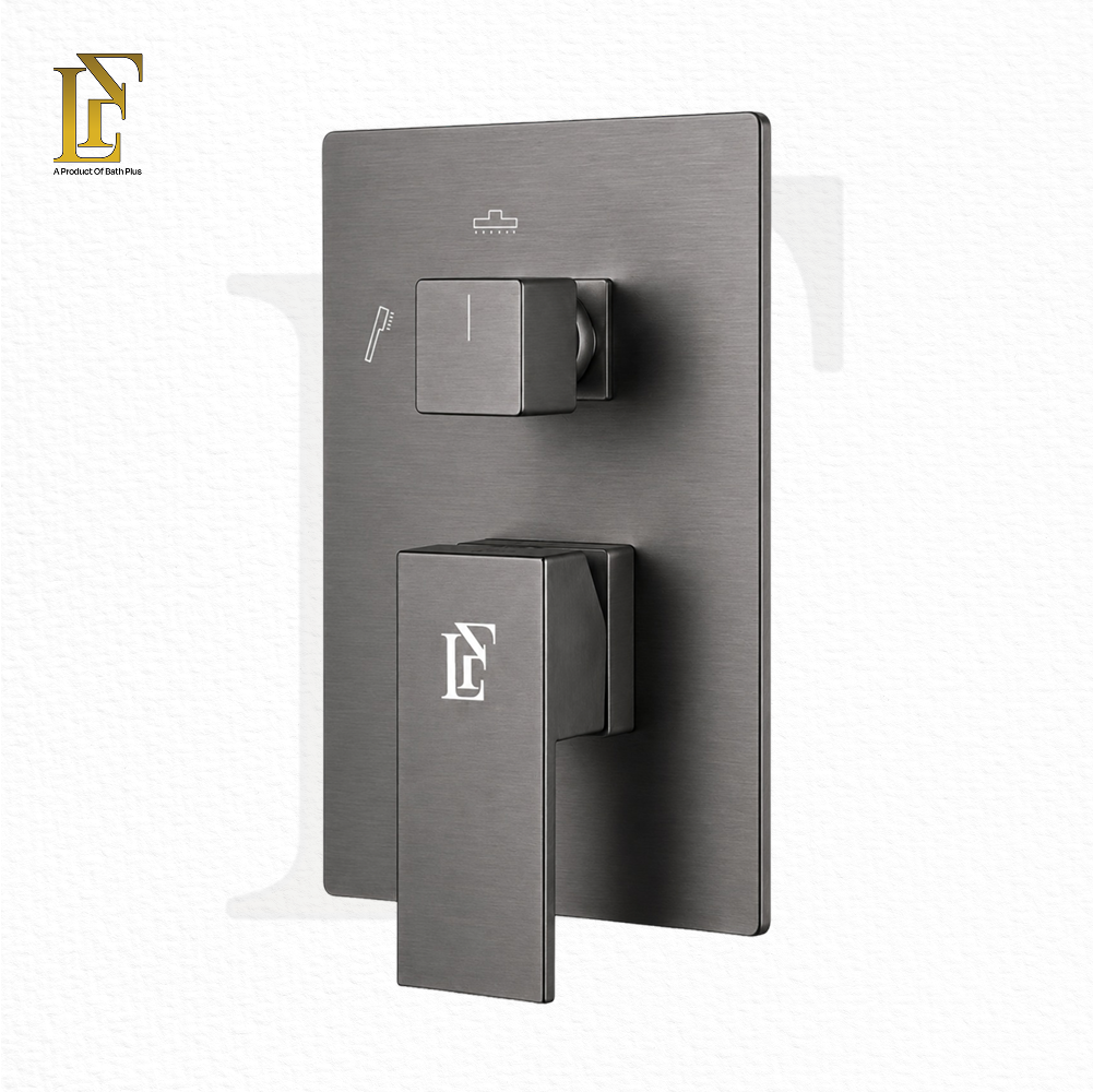 Complete Concealed Bathroom Shower Set | Gun Grey | FL-019