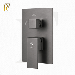 Complete Concealed Bathroom Shower Set | Gun Grey | FL-019