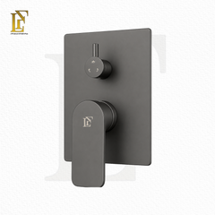 Complete Concealed Bathroom Shower Set | Gun Grey | FL-021