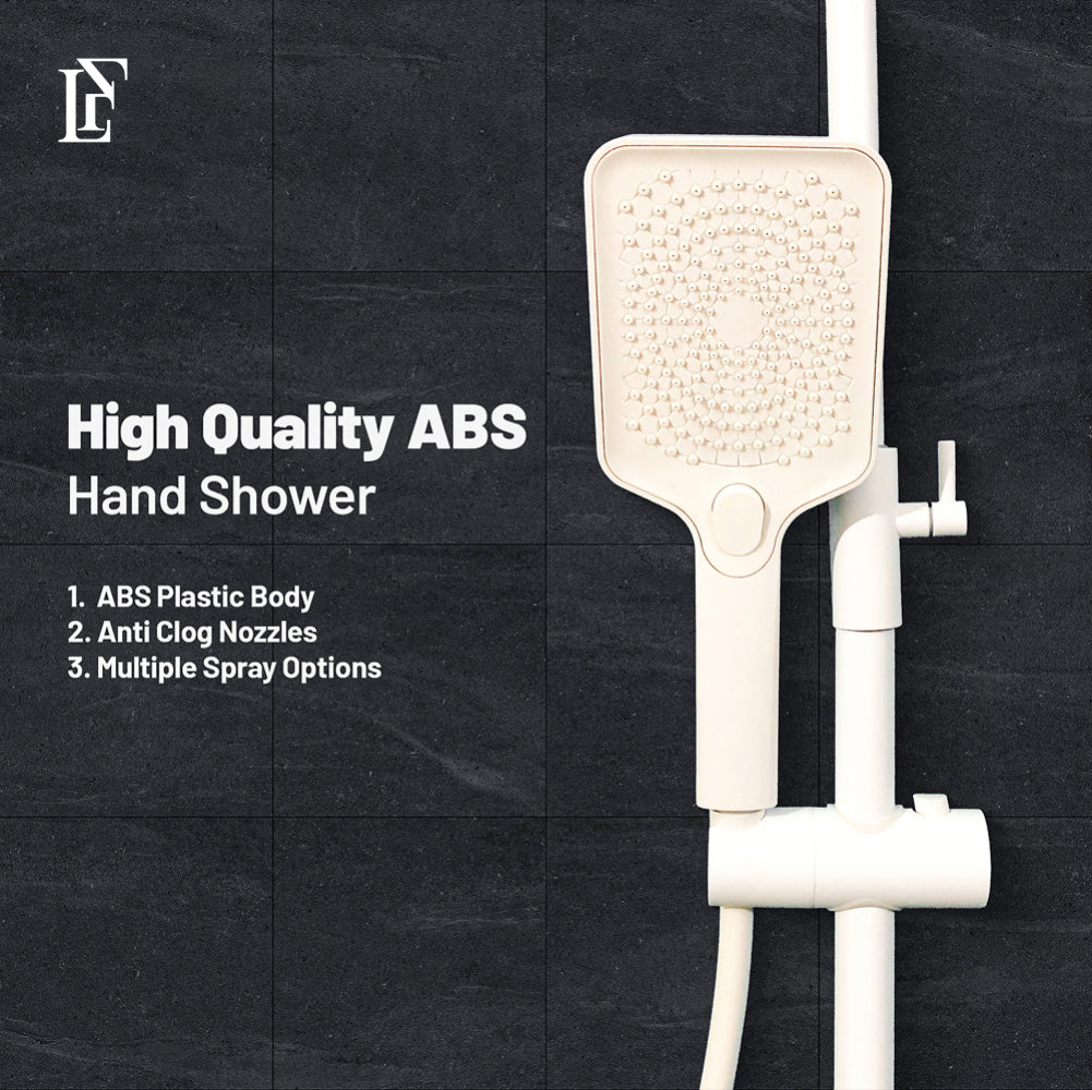 Cosmo Stream – Hydropower LED Rainfall & Hand Shower System | Complete Luxury Shower Set