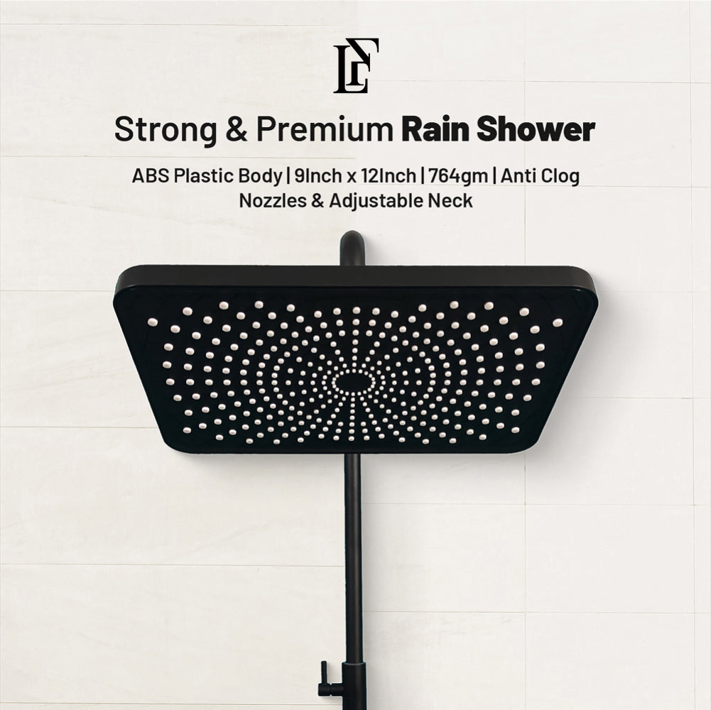 Cosmo Stream – Hydropower LED Rainfall & Hand Shower System | Complete Luxury Shower Set