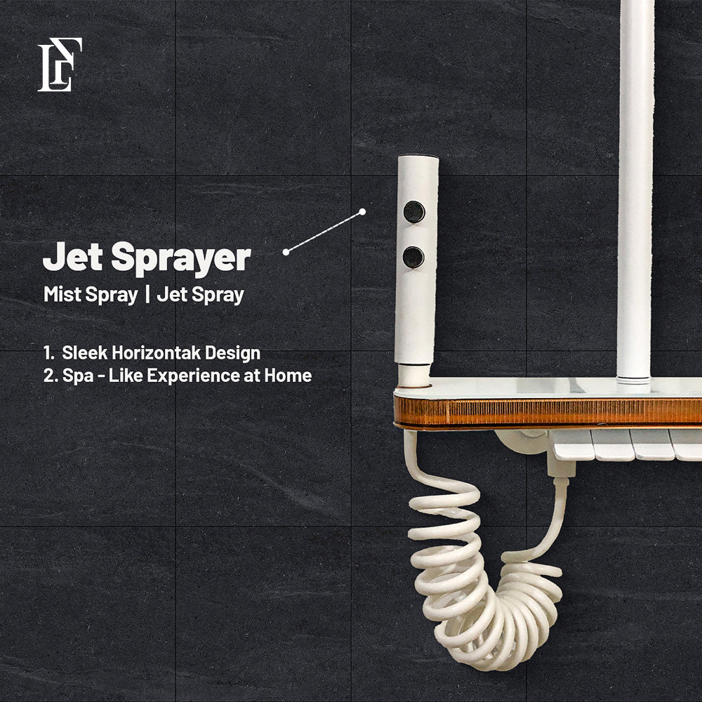 Cosmo Stream – Hydropower LED Rainfall & Hand Shower System | Complete Luxury Shower Set