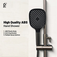 Edge Wave – Hydropower LED Rainfall & Hand Shower System | Complete Luxury Shower Set
