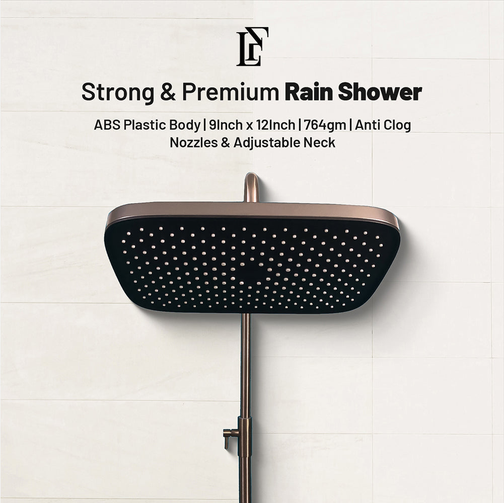 Edge Wave – Hydropower LED Rainfall & Hand Shower System | Complete Luxury Shower Set