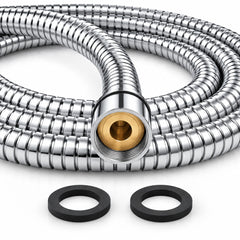 Flexible Metal Shower Hose | Pure SUS 304 | 120cm | Chrome | FL Bath Plus