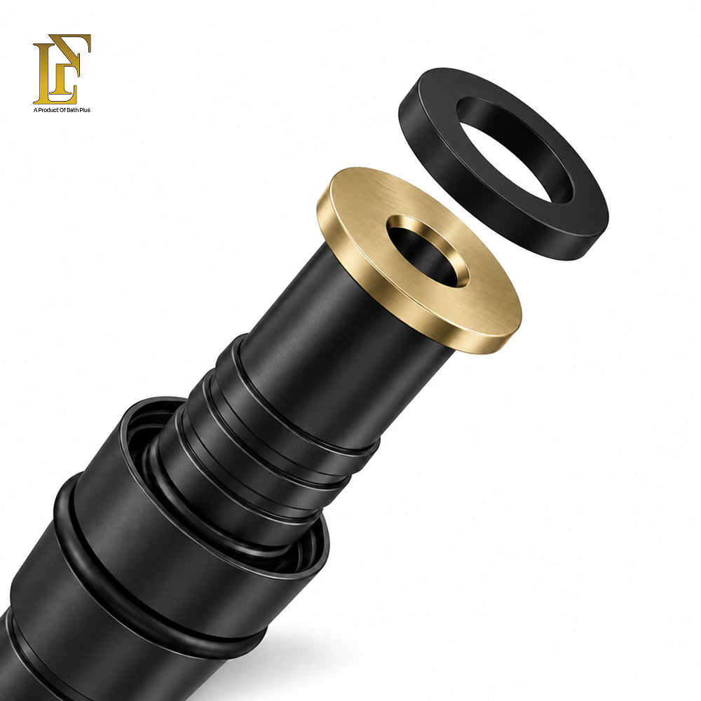 Flexible Metal Shower Hose | Pure SUS 304 | 120cm | Matte Black| FL Bath Plus