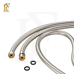 Heavy Duty Metal Flexible Shower Hose | 150cm | SUS 304 Stainless Steel | Brushed Nickel