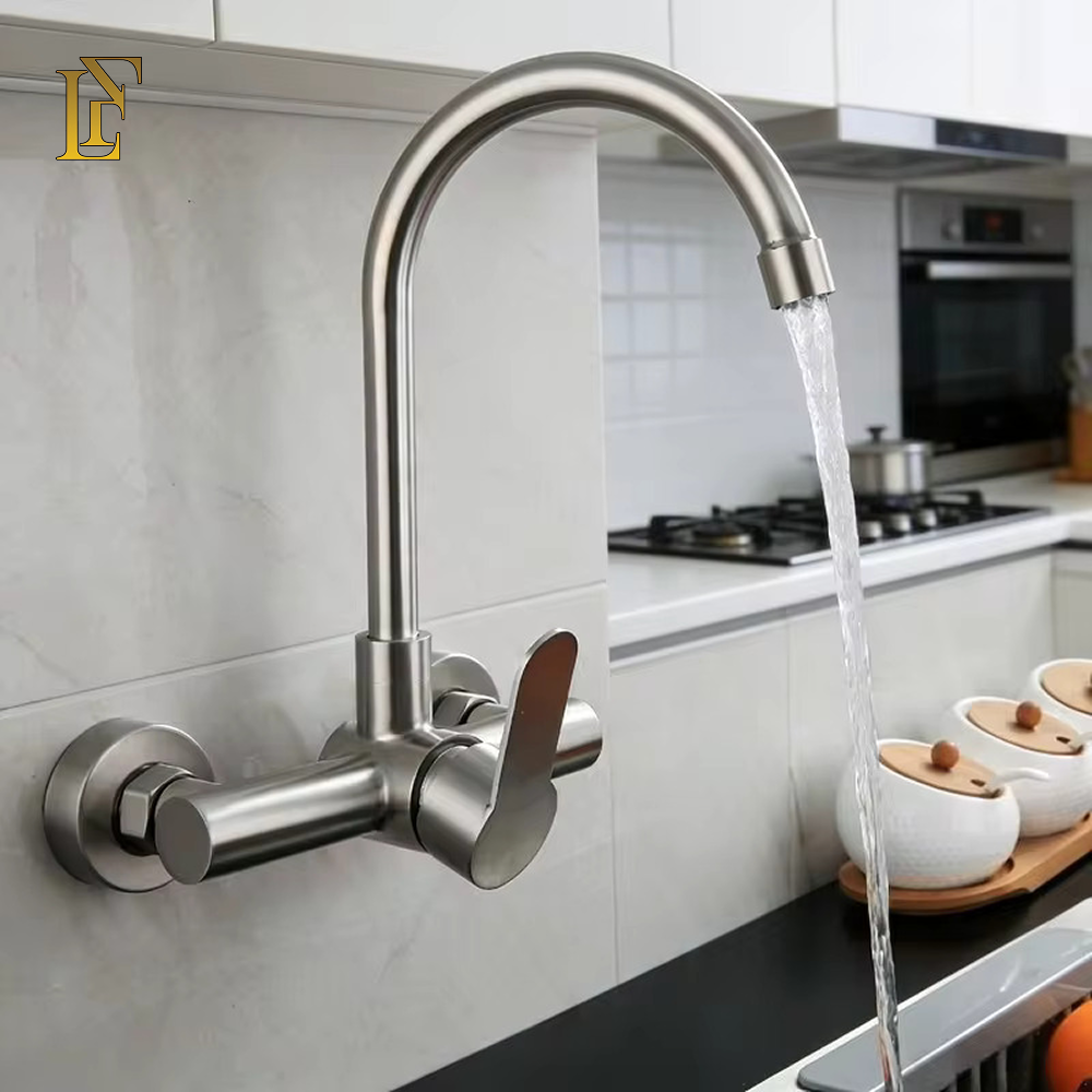 Kitchen Sink Mixer U Shaped |  Wall Mounted | Pure SUS 304