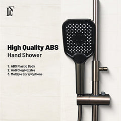 Luna Shadow – Hydropower LED Rainfall & Hand Shower System | Complete Luxury Shower Set