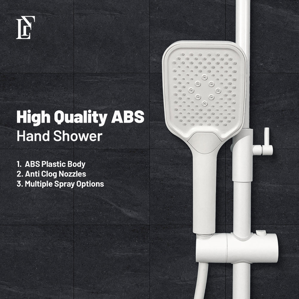 Luna Shadow – Hydropower LED Rainfall & Hand Shower System | Complete Luxury Shower Set