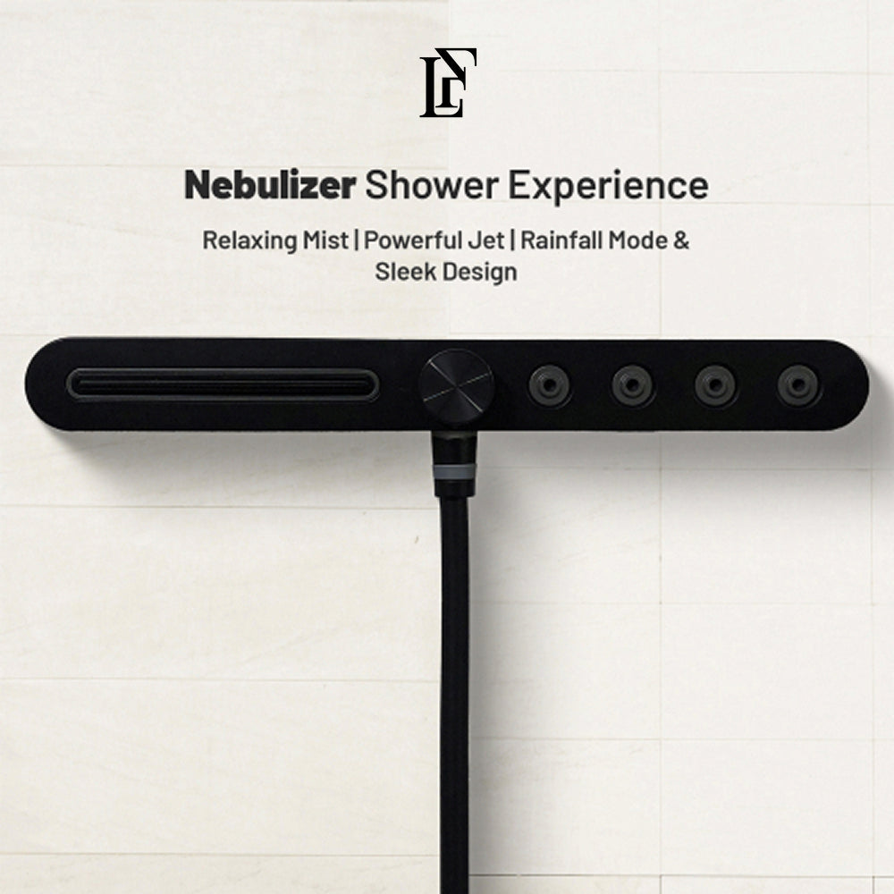 Diamond Flow – Hydropower LED Shower System with Hand Shower & Nebulizer | Complete Luxury Shower Set