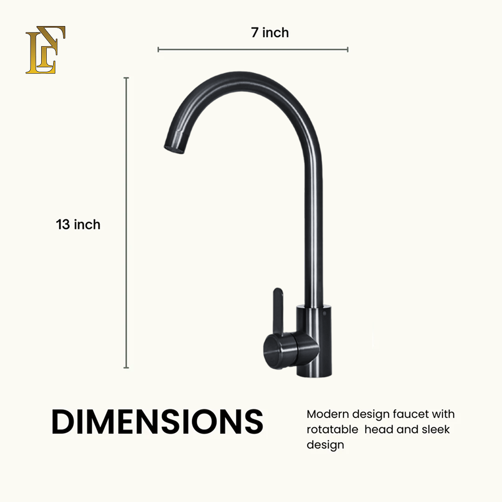 Round Neck Kitchen Faucet | Premium SUS 304