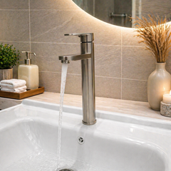 Heavy Duty Square Shape 12 Inch Vanity Mixer | Premium SUS 304