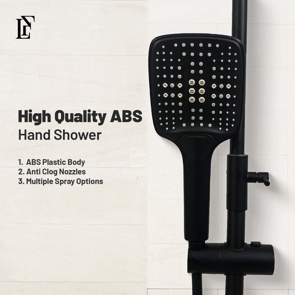 Starline Pulse – Hydropower LED Shower System with Hand Shower & Nebulizer | Complete Luxury Shower Set