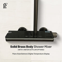 Titan Stream – Hydropower LED Rainfall & Hand Shower System | Complete Luxury Shower Set