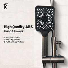 Titan Stream – Hydropower LED Rainfall & Hand Shower System | Complete Luxury Shower Set