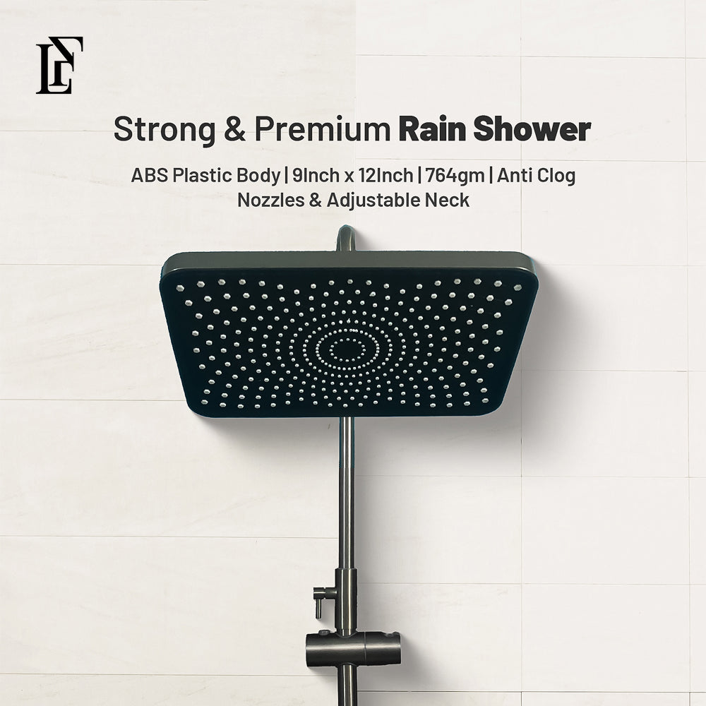 Titan Stream – Hydropower LED Rainfall & Hand Shower System | Complete Luxury Shower Set