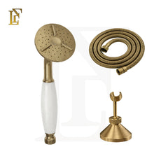 Vintage Royale Brass Hand Shower Set with Ceramic Handle | 150 cm hose